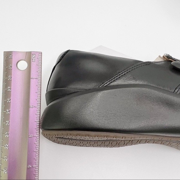 6XW 6 XW Extra Wide Clarks Women's Un.Loop 2 Walk Black Leather‎ Loafer Shoes - Picture 13 of 16